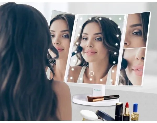 Beper - Kozmetické zrkadlo s LED podsvietením 4xAAA/5V