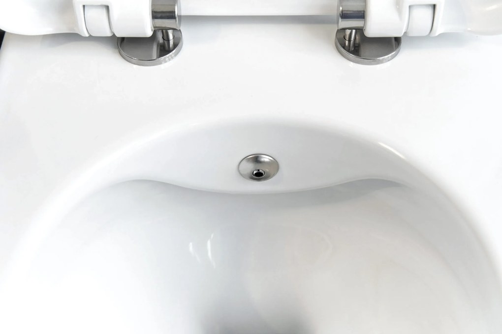 Deante Závesný WC komplet bez okraja s funkciou bidetu Peonia - CBP 6WPW, vrátane SoftClose sedadla, biela
