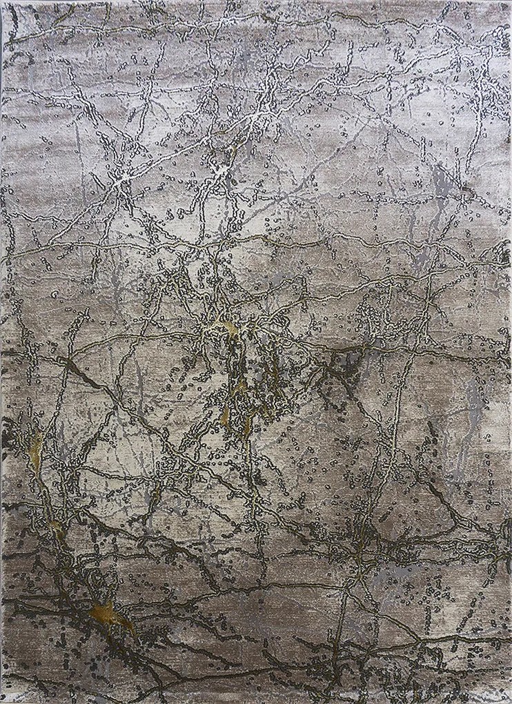 Koberec Elite 4355 béžovo-zlatý s abstraktným vzorom Rozmer: 120x180 cm