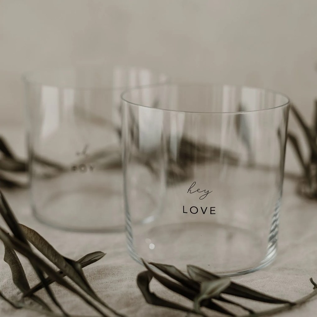 Eulenschnitt Pohár na vodu Boy / Love 350 ml – set 2 ks