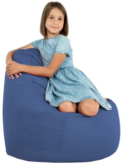 Kreslo Porto ekokoža modré