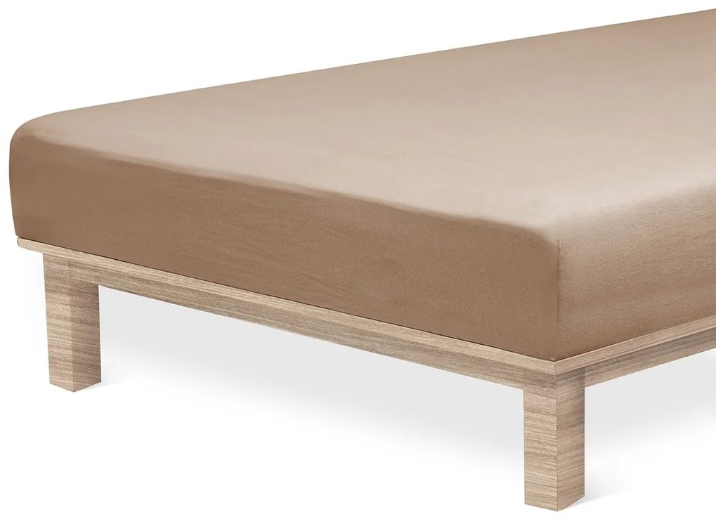 4Home jersey prestieradlo Lycra orechová, 180 x 200 cm