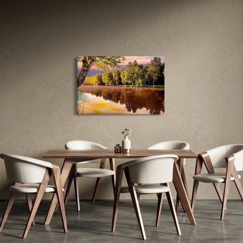 Obraz - Za riekou (90x60 cm)