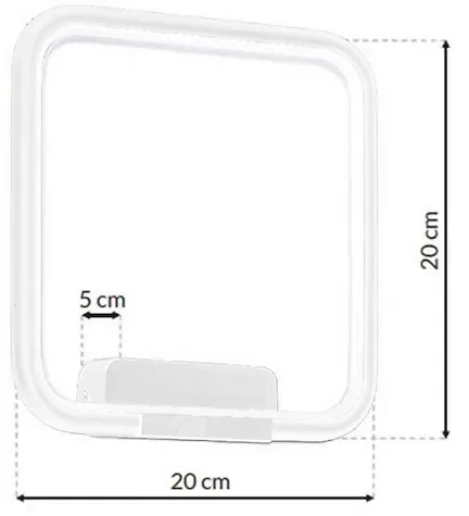 Nástenné LED svietidlo Nix, 1x LED 13w, 3000k, w