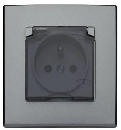GPH-1LZ Zásuvka odolná voči striekajúcej vode inox