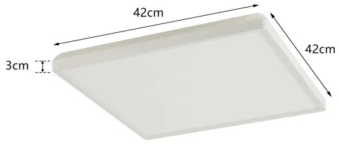 Brilagi - LED Kúpeľňové svietidlo ULTRA SLIM LED/24W/230V 42x42 cm biela IP54