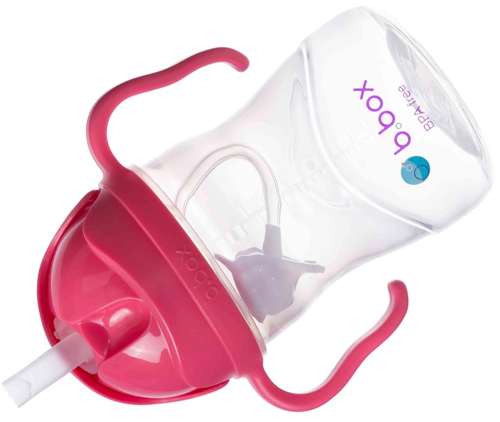 Hrnček so slamkou - malina 240 ml