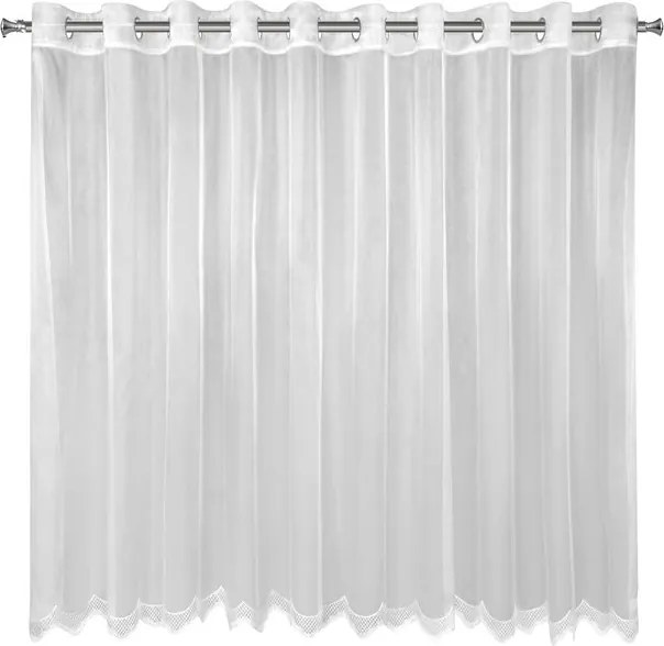 ZÁCLONA ELLIE 350X145 CM BIELA