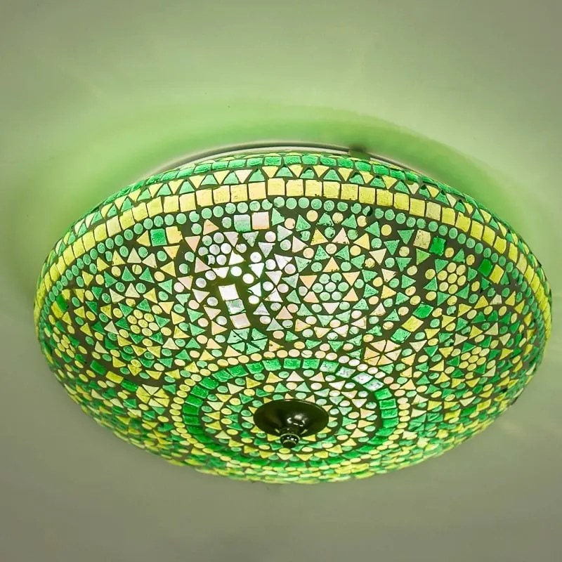 Orientálna stropnica mosaic Melon GREEN Ø38