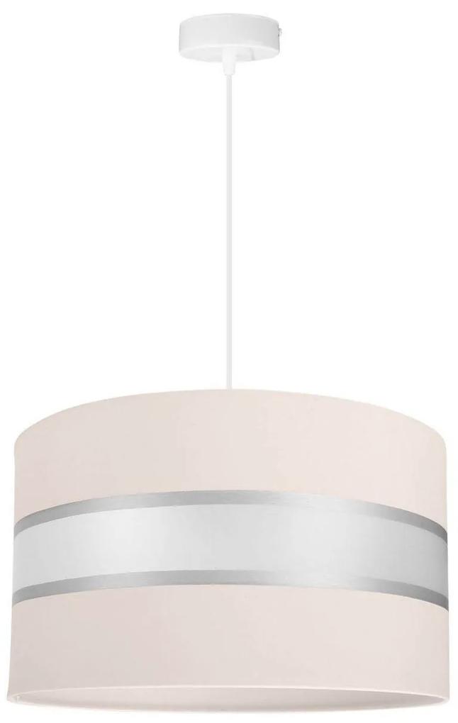 Závesné svietidlo ELEGANCE, 1x textilné tienidlo (výber z 5 farieb), (výber z 3 farieb konštrukcie), (fi 35cm)