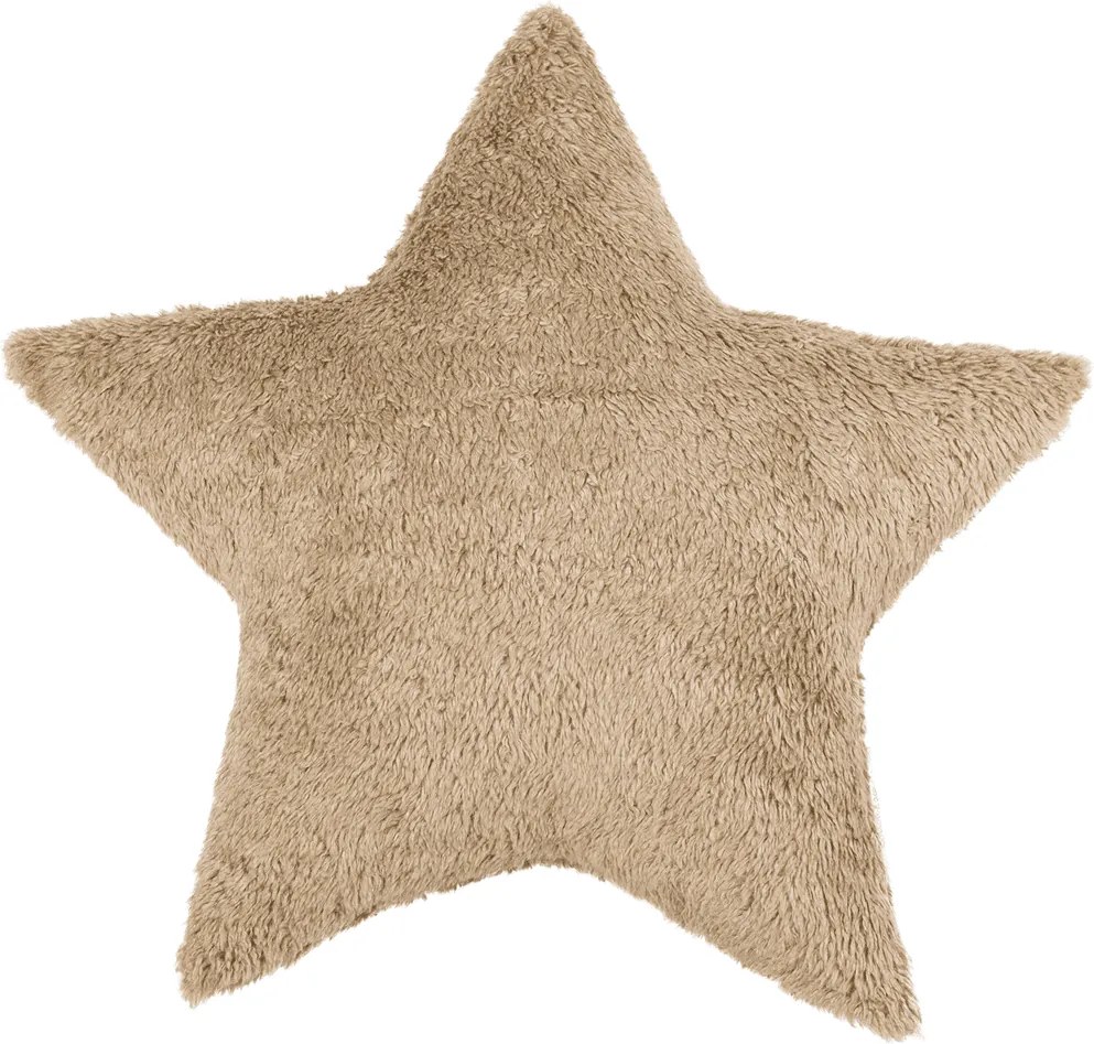 Boho vankúš hviezda čokoládový 50 cm