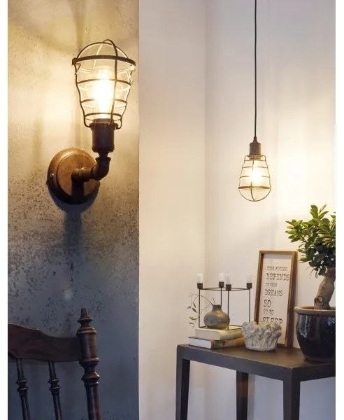 Eglo 49809 - Závesné svietidlo PORT SETON 1xE27/60W