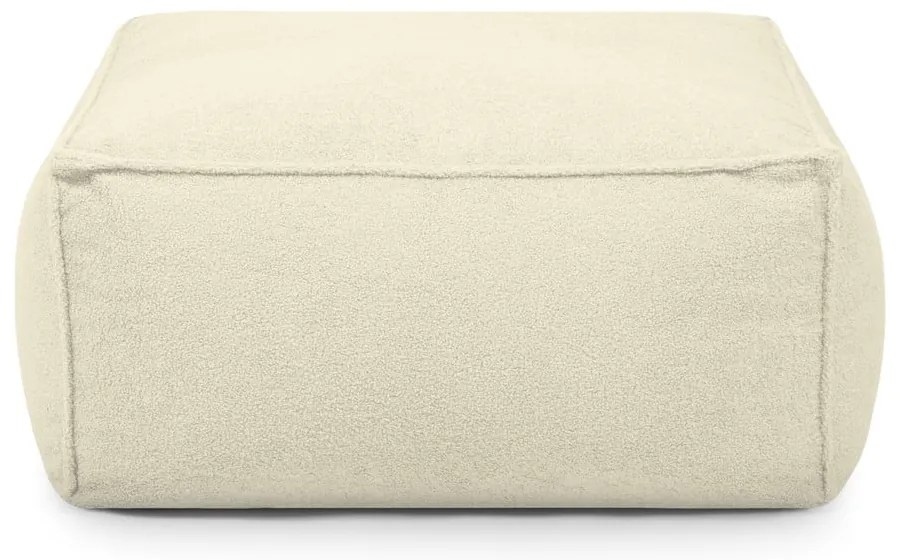 Krémový sedací vak z textílie buklé Mass – SLOWDOWN