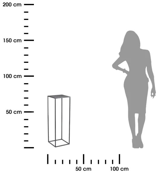 Stojan na kvety 70x24 cm antracit