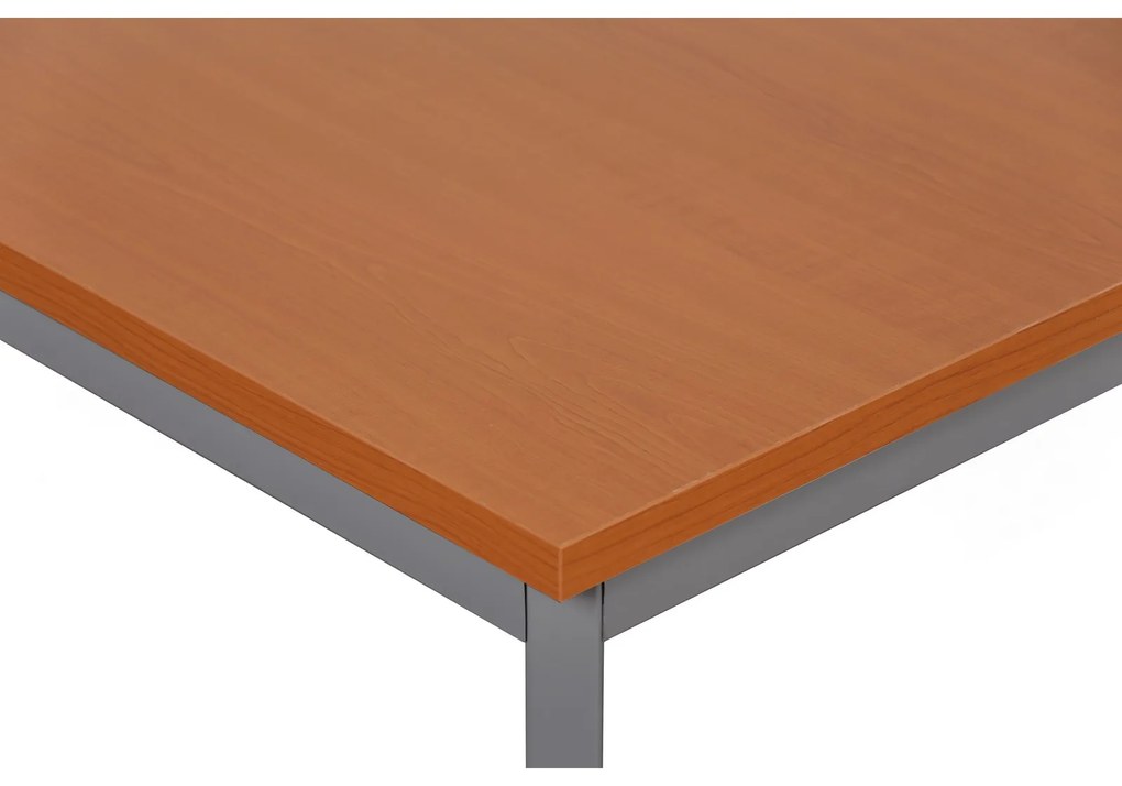 Jedálenský stôl TRIVIA, tmavo sivá podnož, 1600 x 800 mm, čerešňa