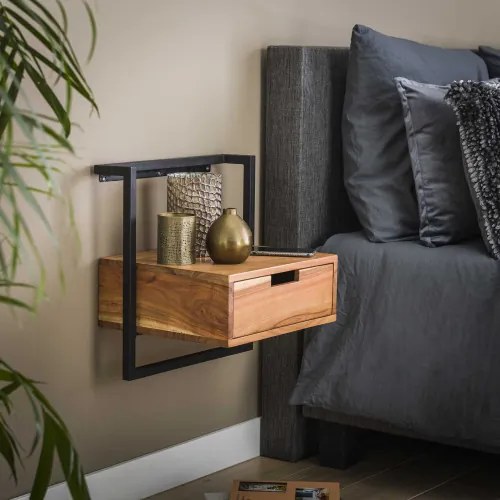 Nočný stolík 25-95 Air Drevo Acacia  - Komfort-nábytok