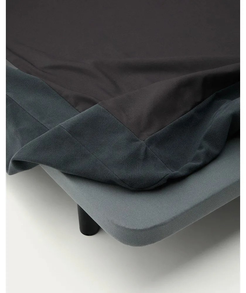 Antracitová čalúnená dvojlôžková posteľ 150x190 cm Jaira – Kave Home