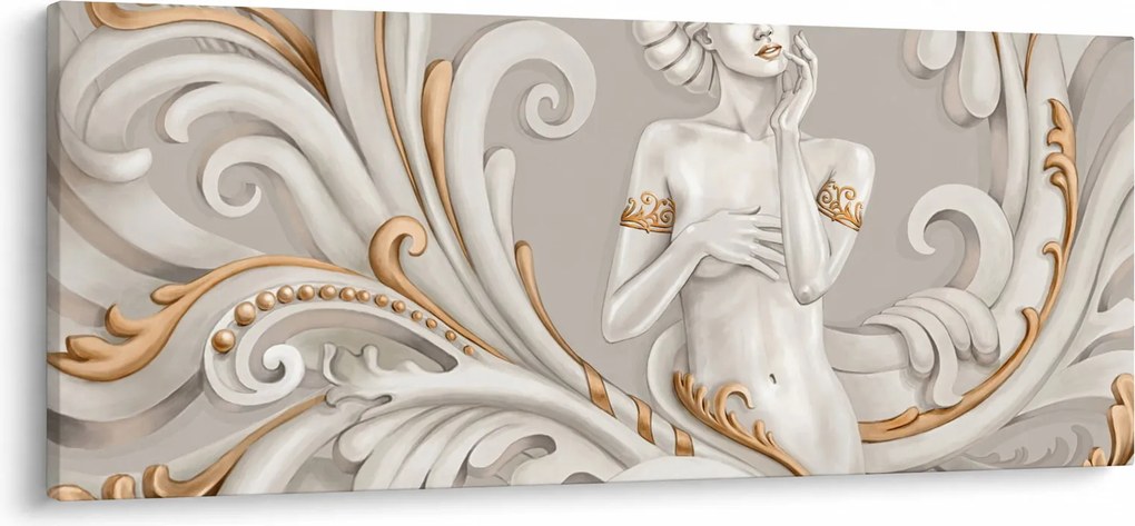 Obraz bohyne v ornamentálnom pozadí (120x50 cm)