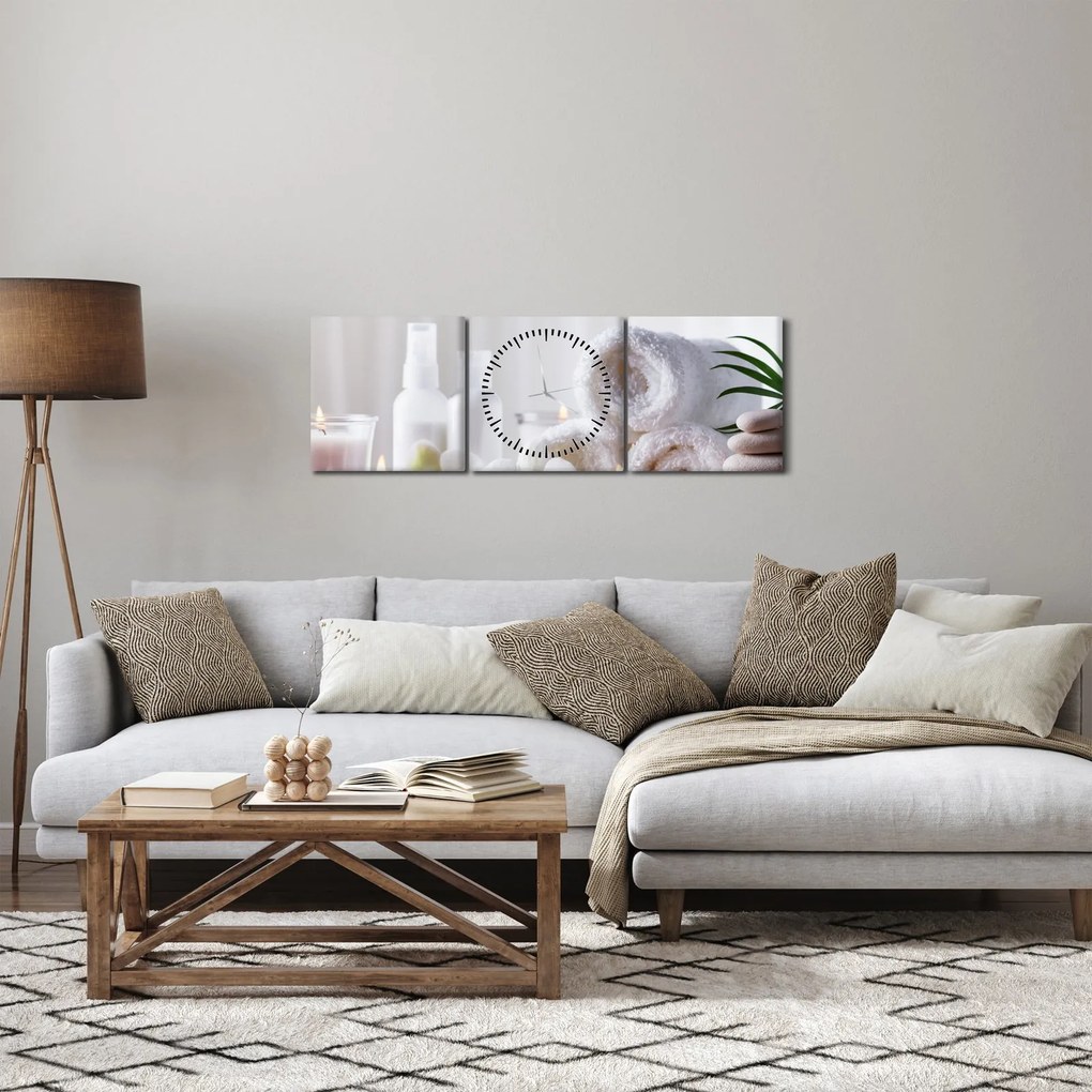 Obraz - Spa (s hodinami) (90x30 cm)