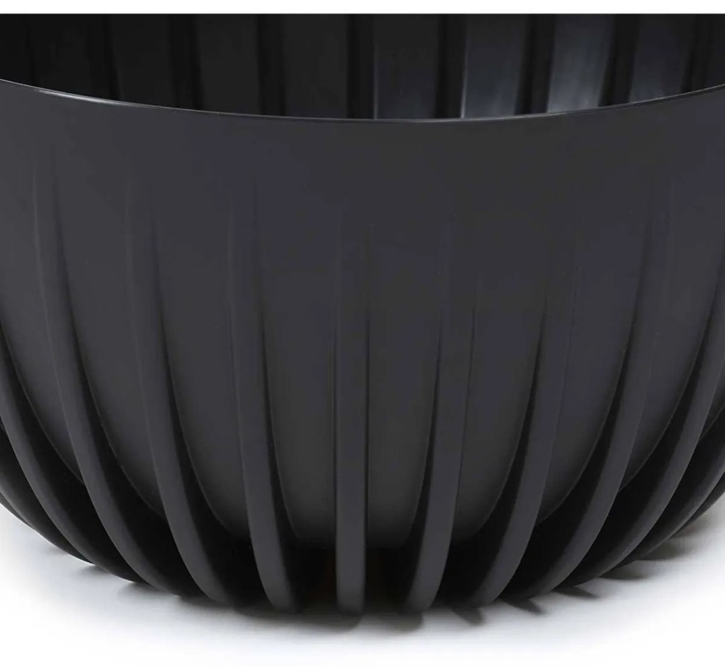 Kvetináč STRIPPED ECO 24 cm antracitový