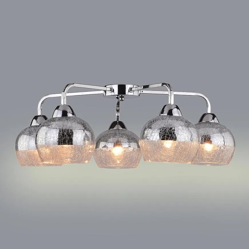 Stropné svietidlo Cromina 5x60w E27 Chróm