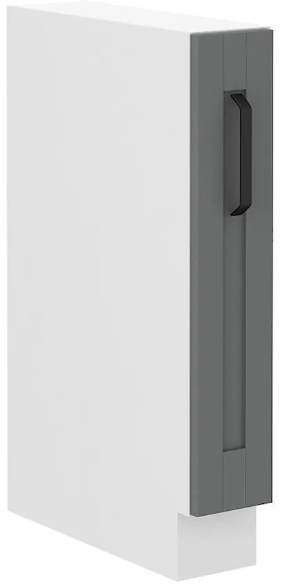 Kuchynská skrinka Luna dustgrey/biela 15D Cargo BB