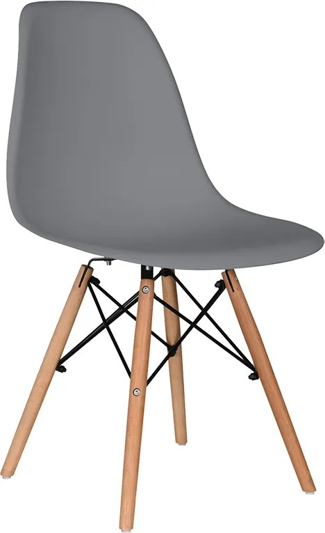 Jedálenská stolička Theo - sivá
