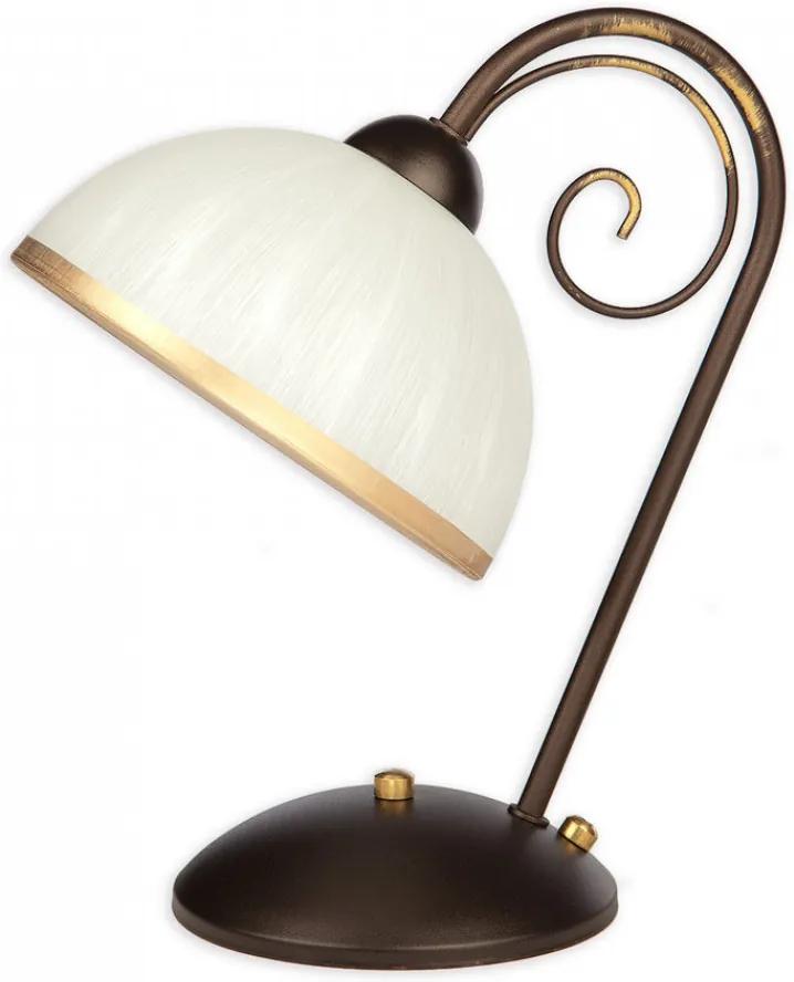 Lemir Meda O1698RW Stolné Lampy wenge biely 1 x E27 max. 60W 16 x 27 x 31 cm