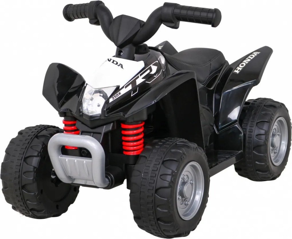 Ramiz Štvorkolka Honda 250X TRX na batérie čierna + klaksón + LED + ekokoža