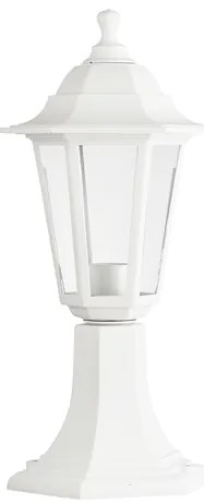 ACA Lighting Vonkajší lampáš PLGQ3W max. 40W/E27/IP44, biela