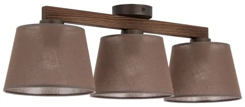 Brilagi - Prisadený luster LATTE 3xE27/15W/230V borovica/hnedá