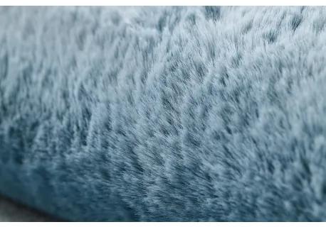 Koberec prateľný POSH Shaggy, plyšový, Hrubý, protišmykový, modrý Veľkosť: 160x220 cm