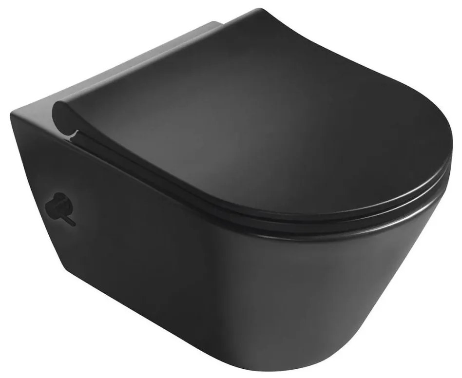Sapho - Závesné WC s bidetovou sprškou keramika/matná čierna