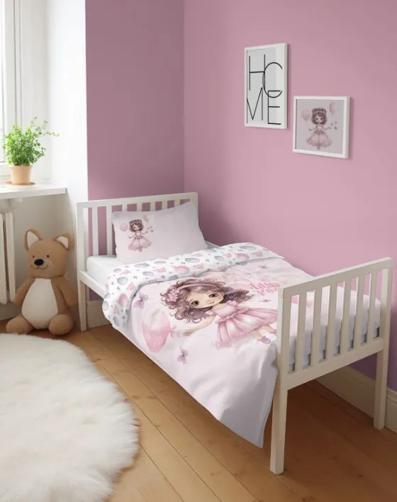 Obliečky do postieľky Malá Princezná 100/135, 40/60 cm