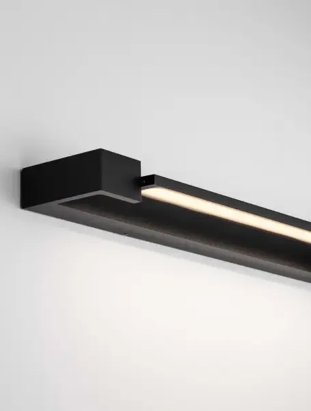 LED čierne svietidlo na stenu Arga 60