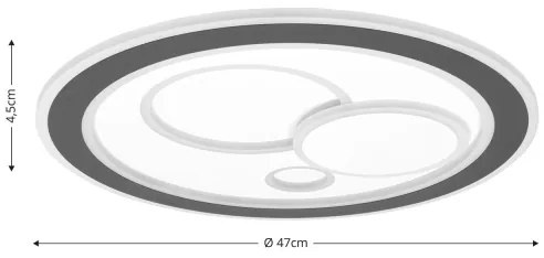 Brilagi - LED Stmievateľné stropné svietidlo MODERN LED/89W/230V 2700-6500K + DO