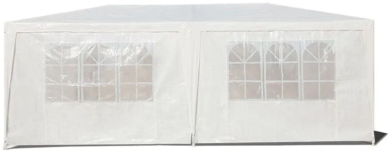 Záhradný stan 6 stenový 3x6 m - biely