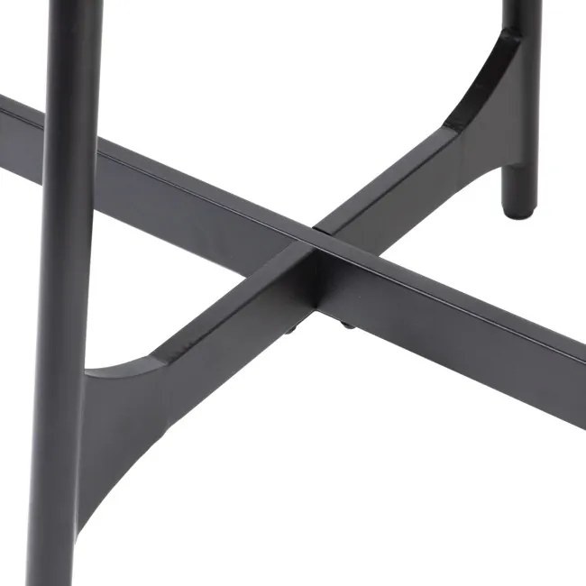 Jedálenský stôl SAVELMA naturálny s čiernymi nohami 892290