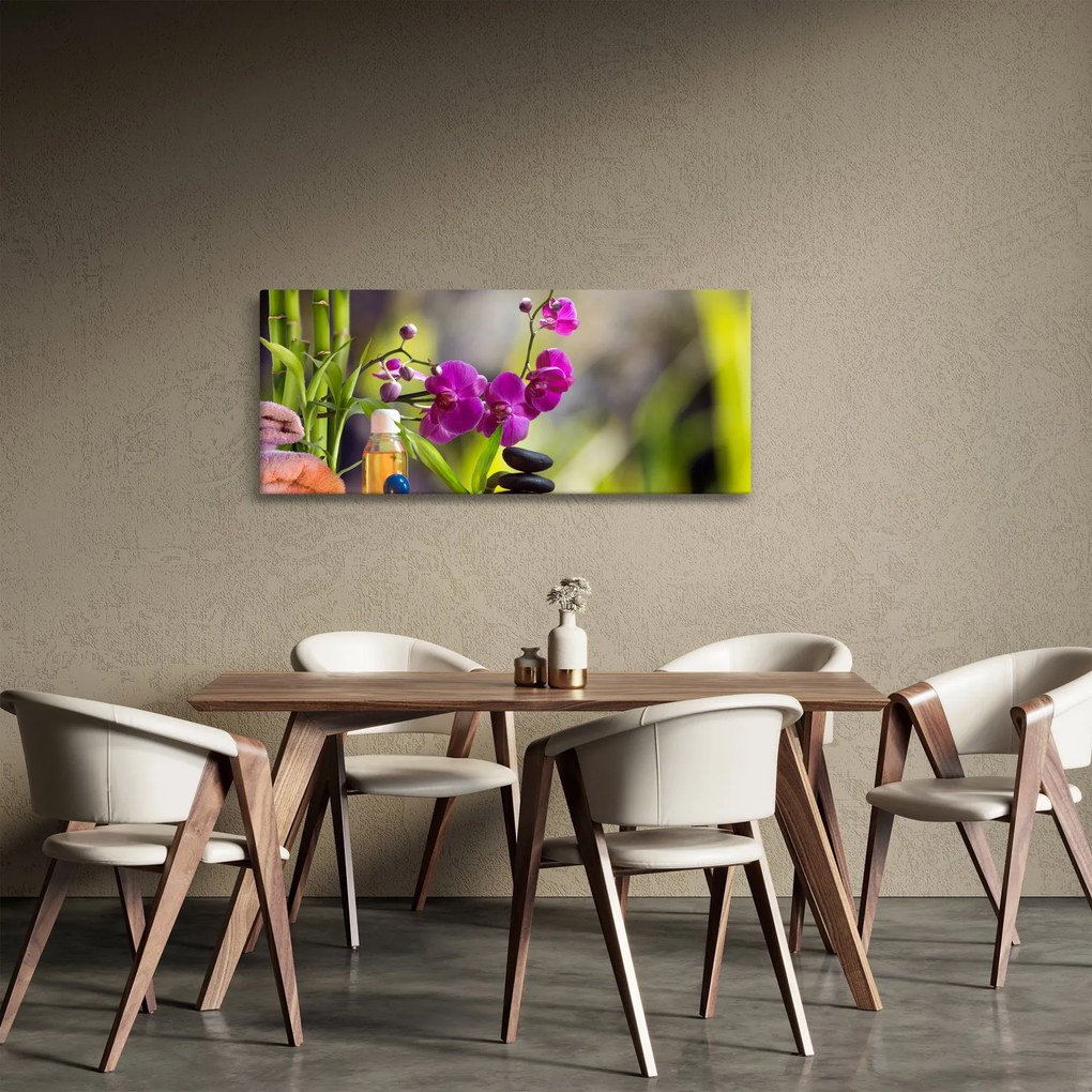 Obraz - spa and stones (120x50 cm)