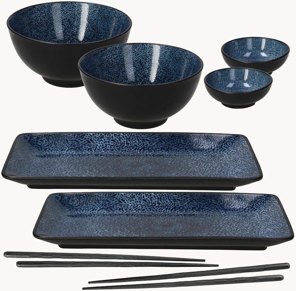 Porcelánová súprava na sushi Futari, 8 ks