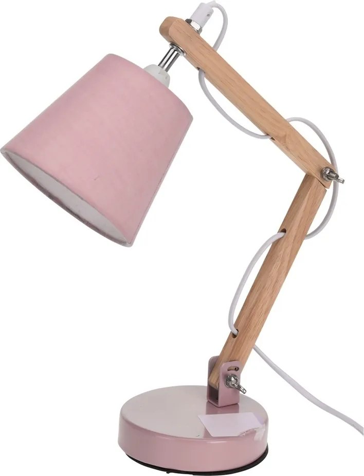 Stolná lampa Pastel tones ružová, 45 cm