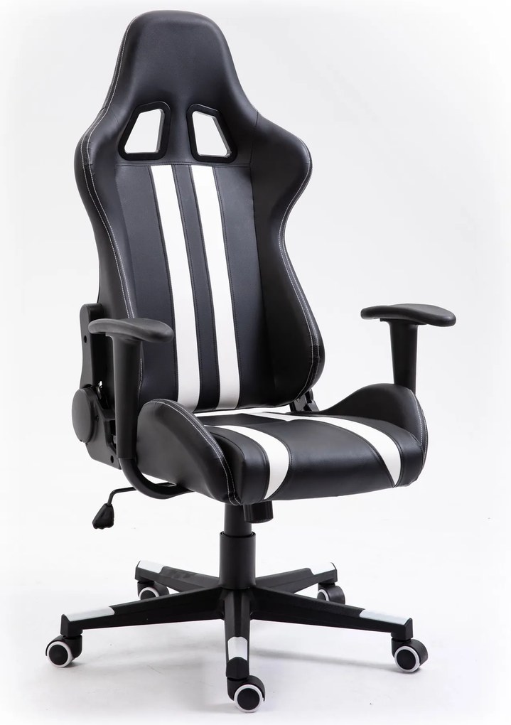 Herné kreslo F4G FG33 čierne/biele