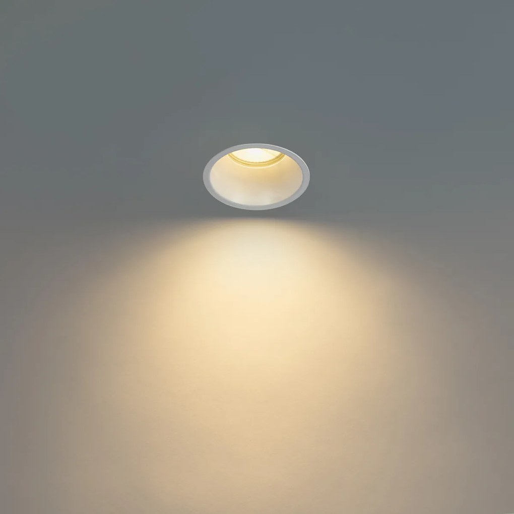 Sada 12 vstavaných bodových svetiel bielych GU10 70 mm IP44 - Dept