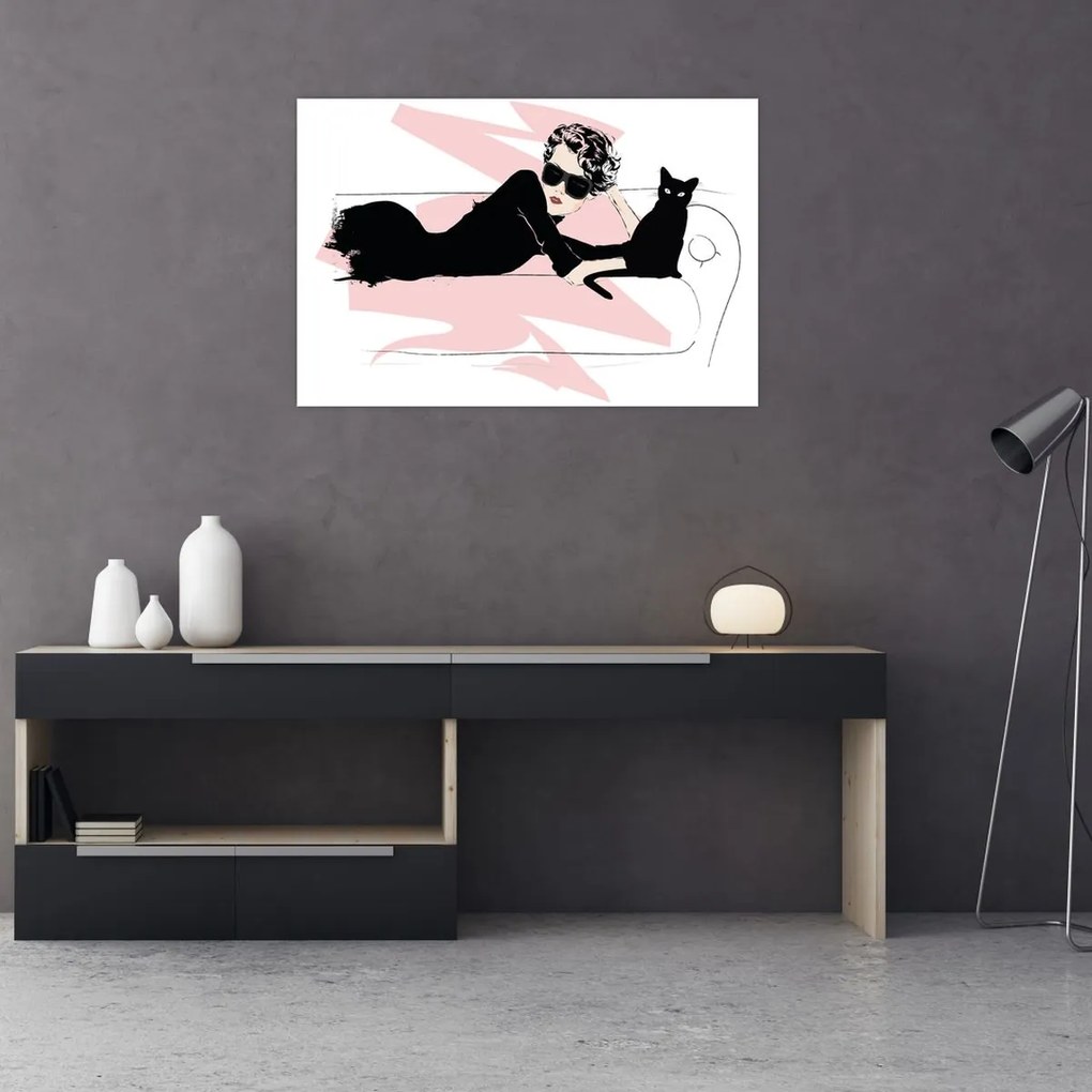 Obraz - Fashion lady (90x60 cm)
