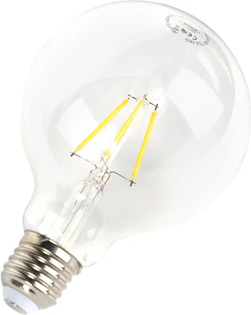 Sada 3 stmievateľných LED žiaroviek E27 G95 5W 470lm 2700K