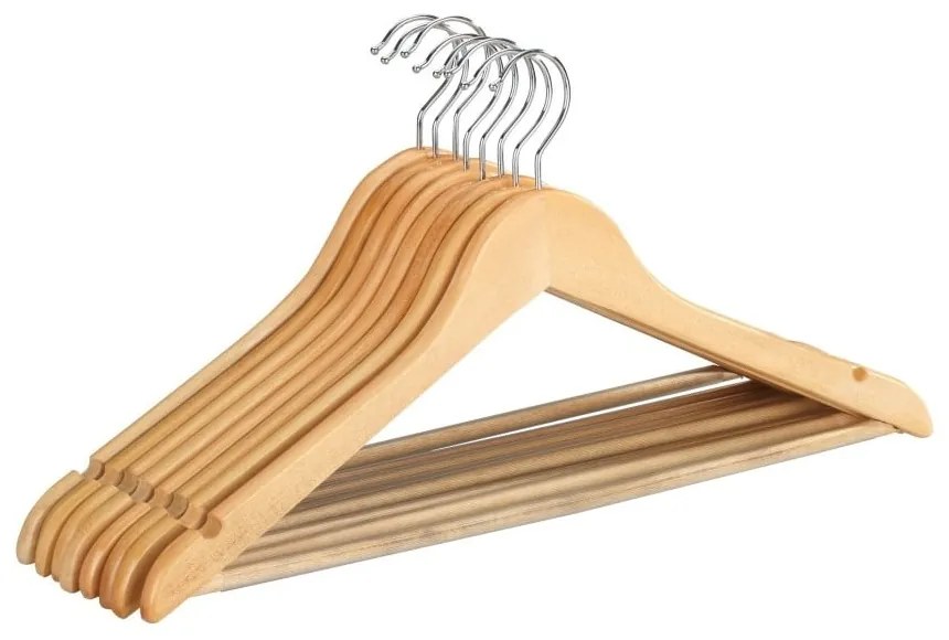 Súprava 8 drevených vešiakov na oblečenie Wenko Shaped Hanger Eco