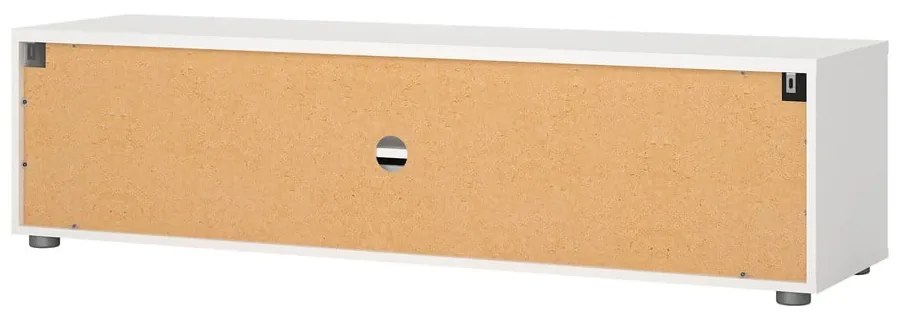 Biely TV stolík 147x38 cm Media – Tvilum