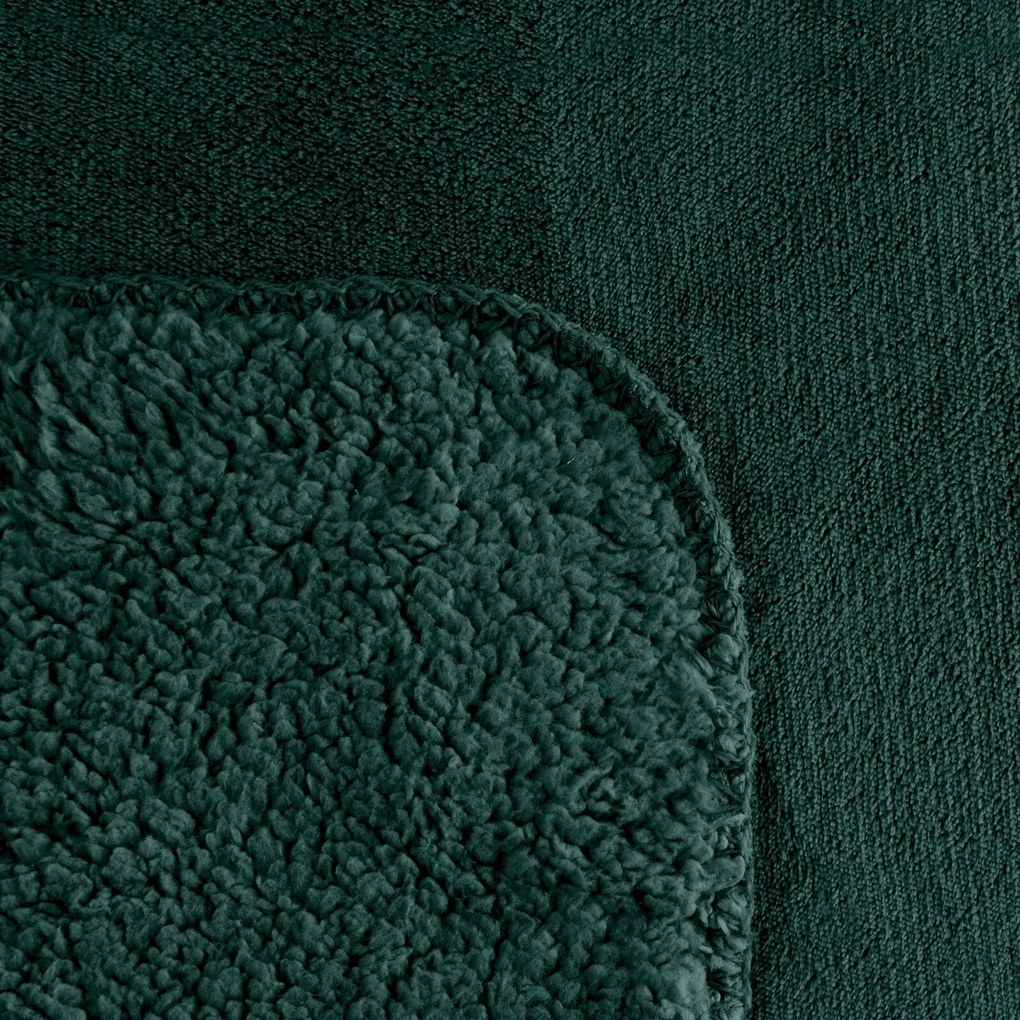 BUKLÉ DEKA TEDY 150X200 CM TMAVOZELENÁ