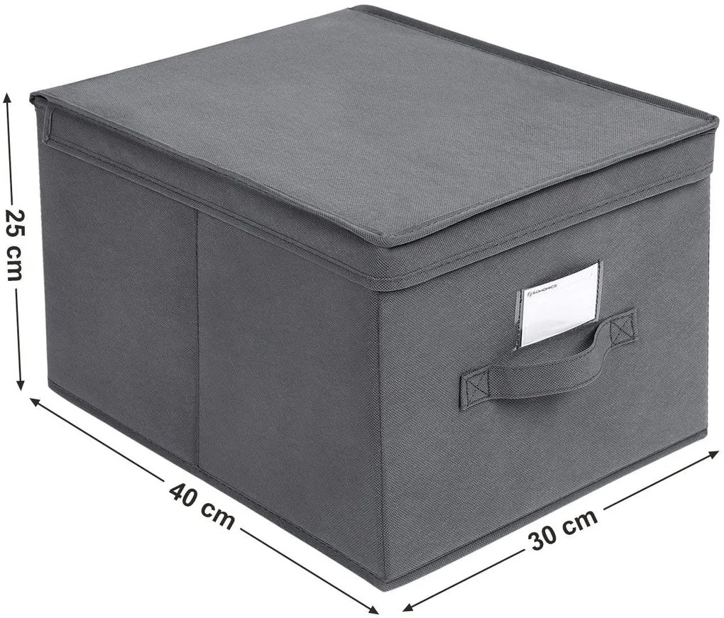 Úložné boxy Mera sivé