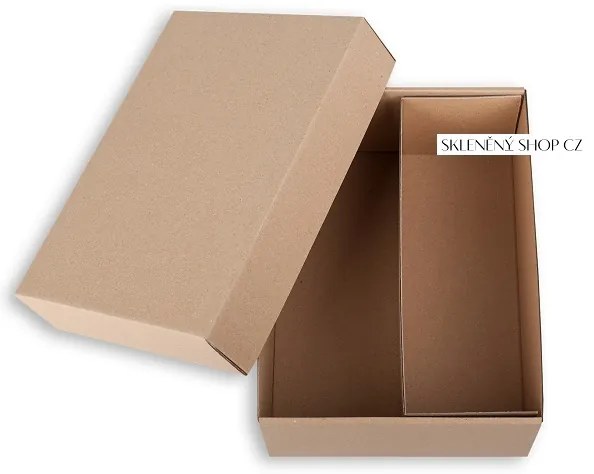 Kartónová krabička na 2 poháre Krabica: na poháre na sekt